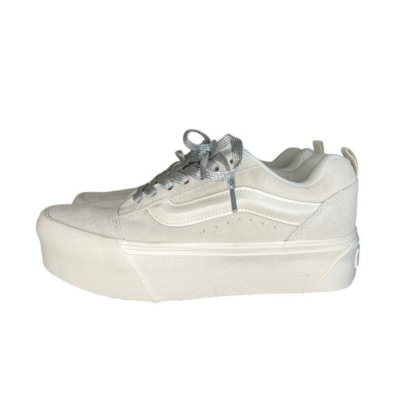 Womens Vans KNU Stack Laces Damen Size W9 Gray White - Picture 1 of 6